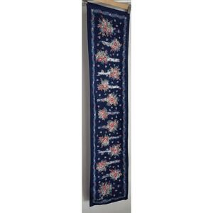 Nasharr Women's Rectangle Scarf 46in Floral Blue